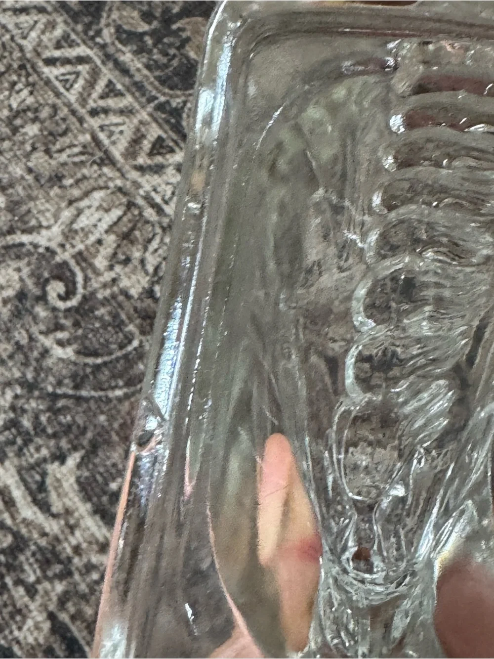 Vintage Clear Glass Horse Head Bookends | Equestrian Decor Set of 2